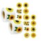 Wrapables 1.5" Thank You Stickers Roll, Sealing Stickers and Labels 500 Pc Sunflower